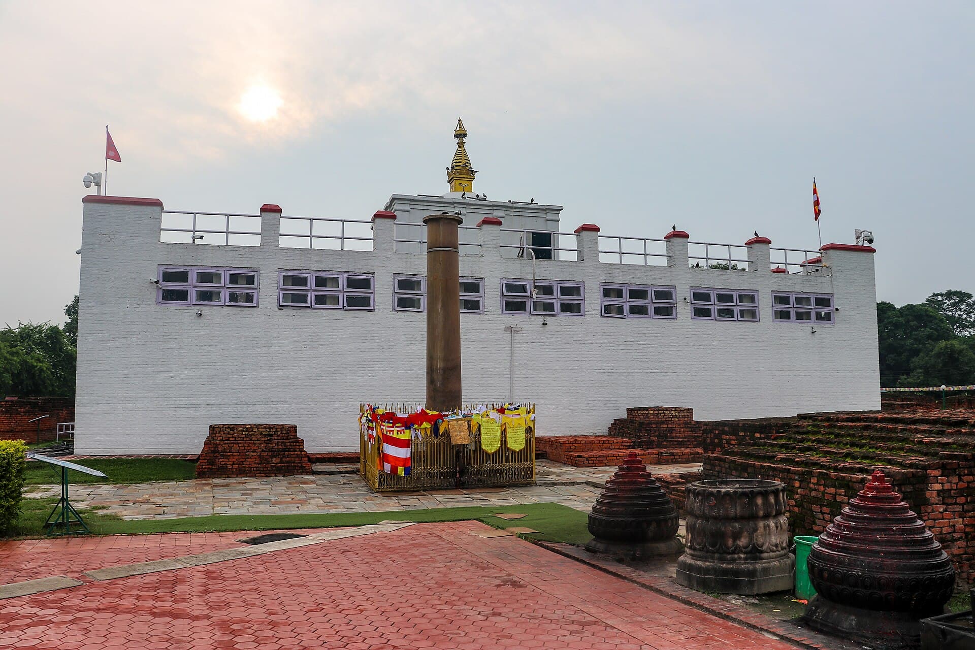The Maya Devi Temple and sacred garden of Lumbini