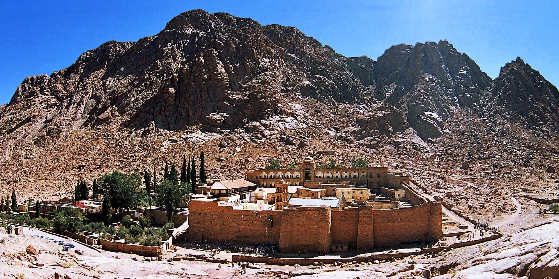 Saint Catherine's Monastery cradled in the granite valley