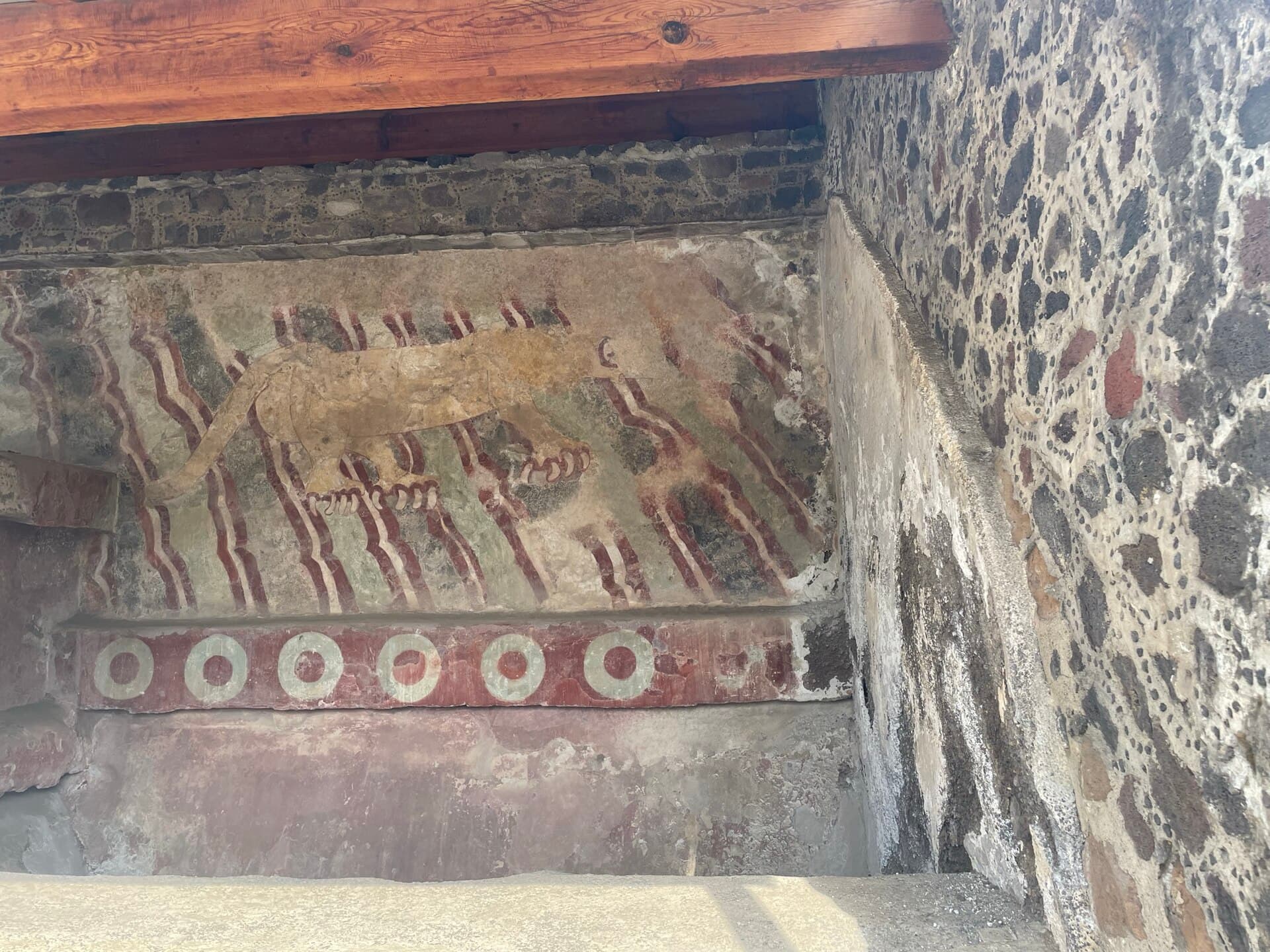 Ancient murals coloring the walls