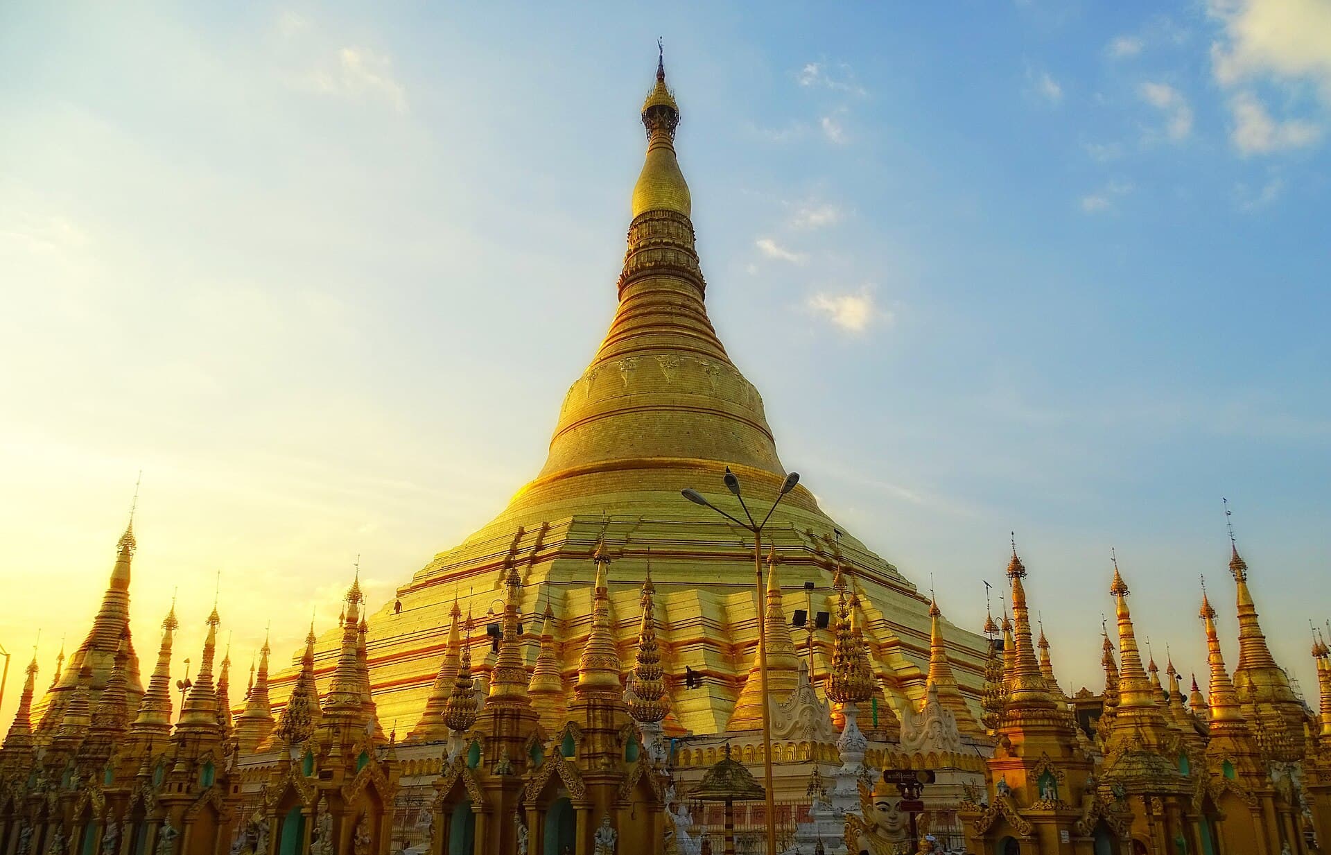 The golden Shwedagon Pagoda