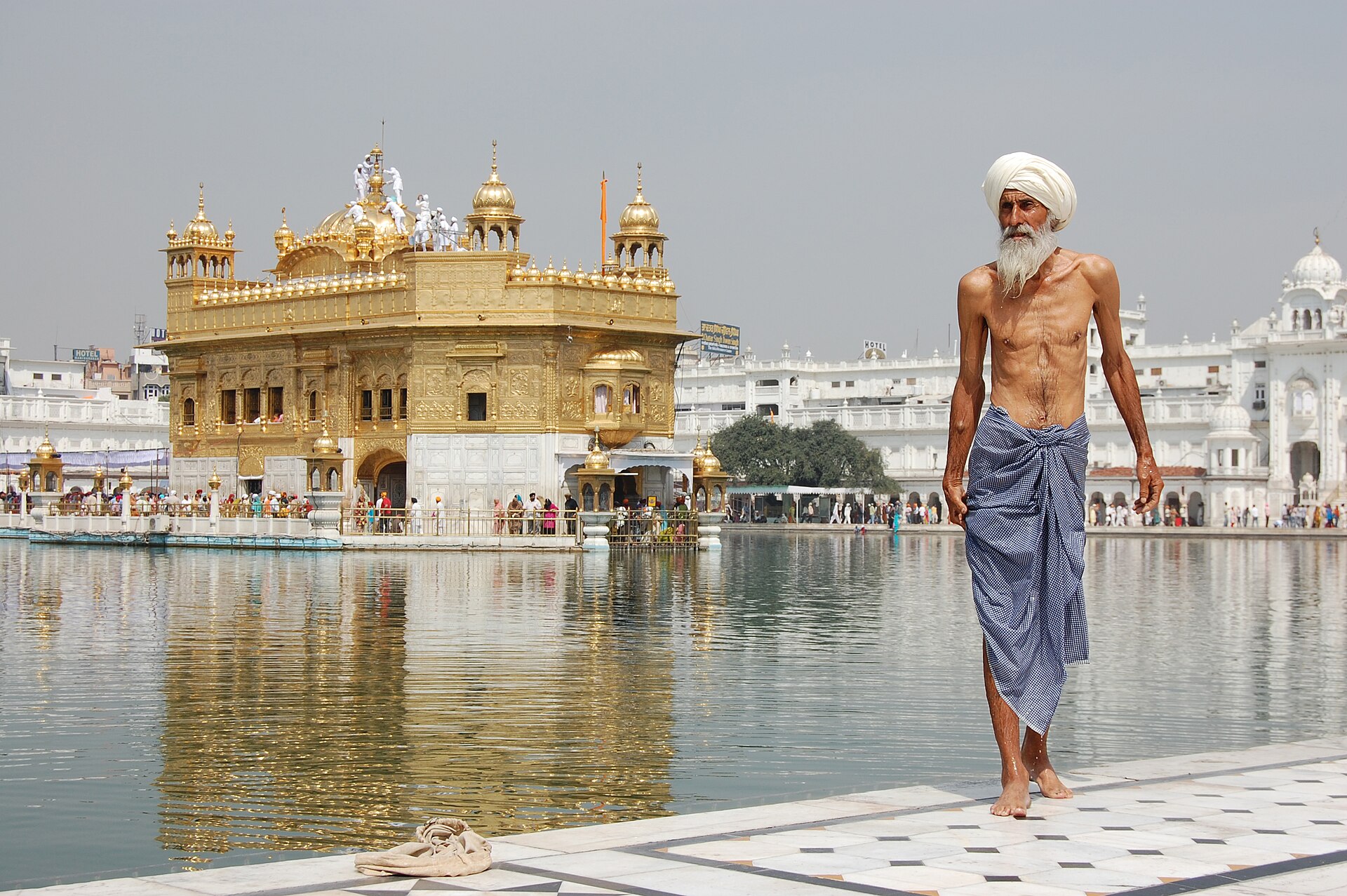 A pilgrim at the Golden Temple