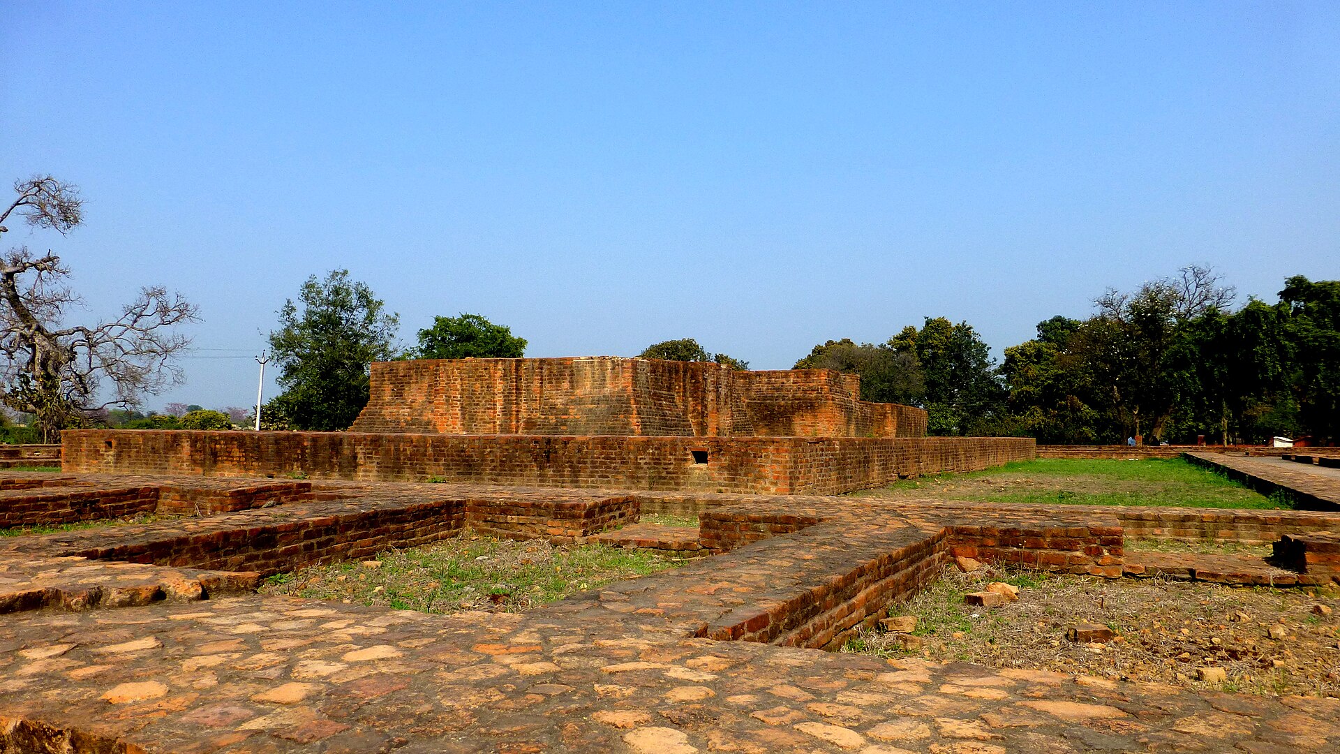 The ruins of Jetavana monastery at Sravasti