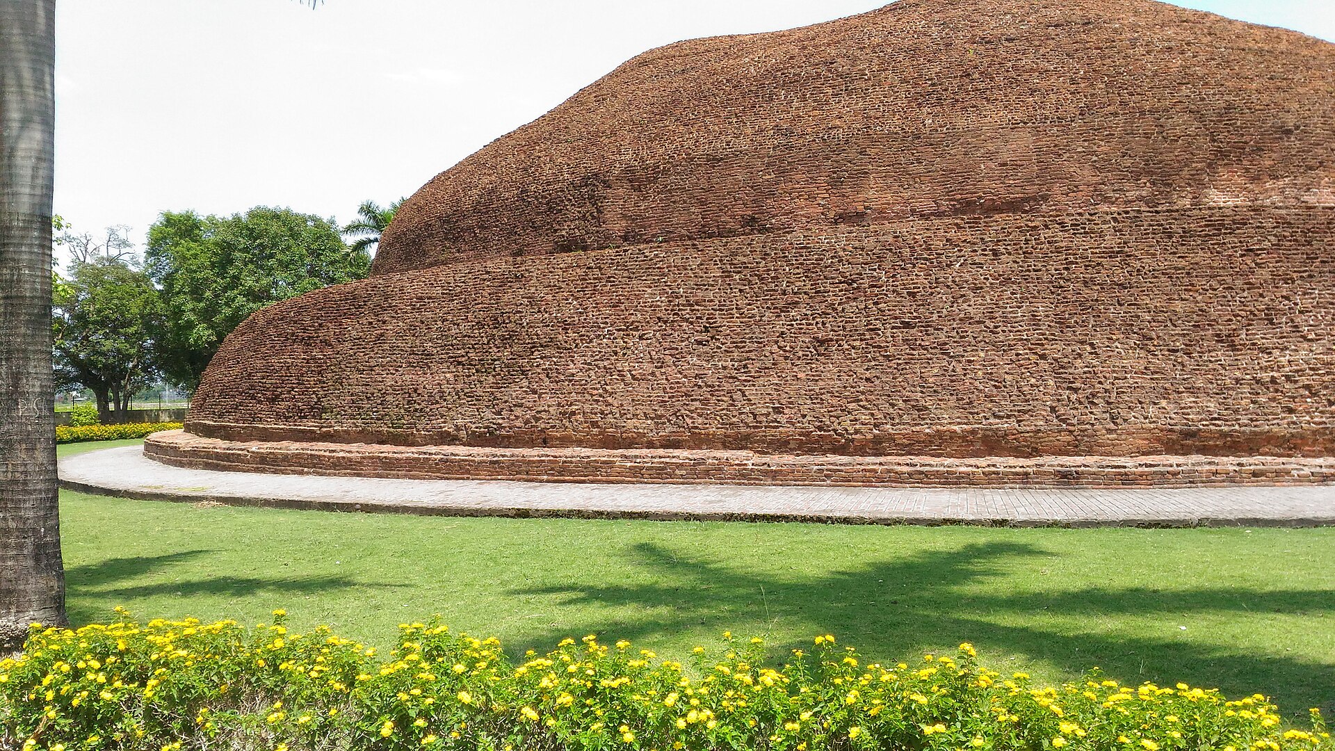 The sacred site of the Buddha's parinirvana at Kushinagar
