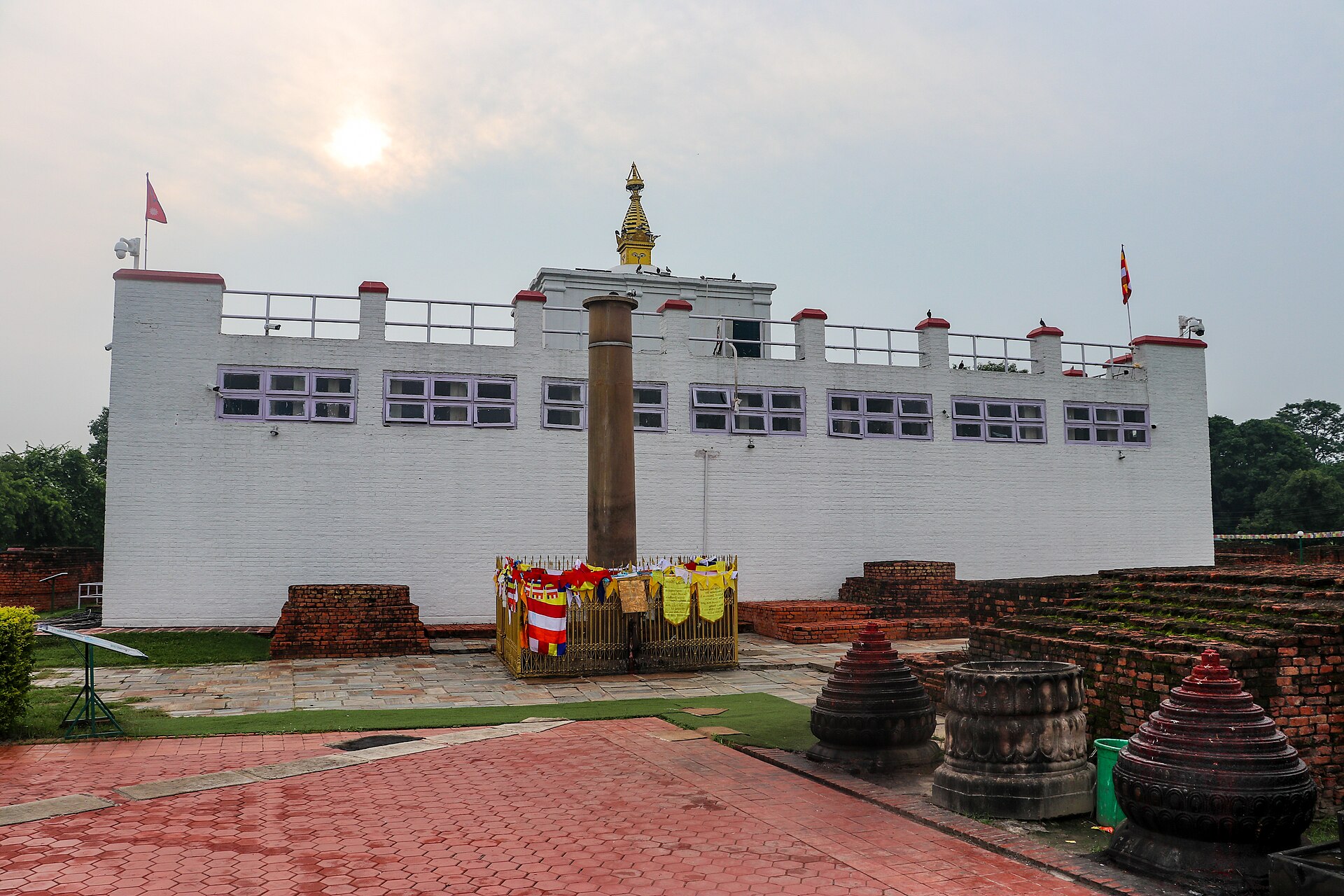 The Maya Devi Temple and sacred garden of Lumbini