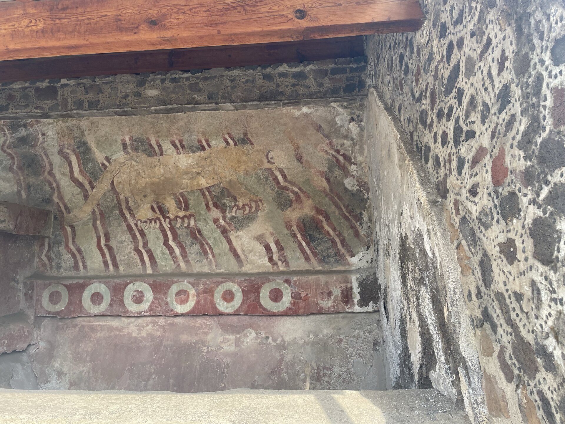 Ancient murals coloring the walls