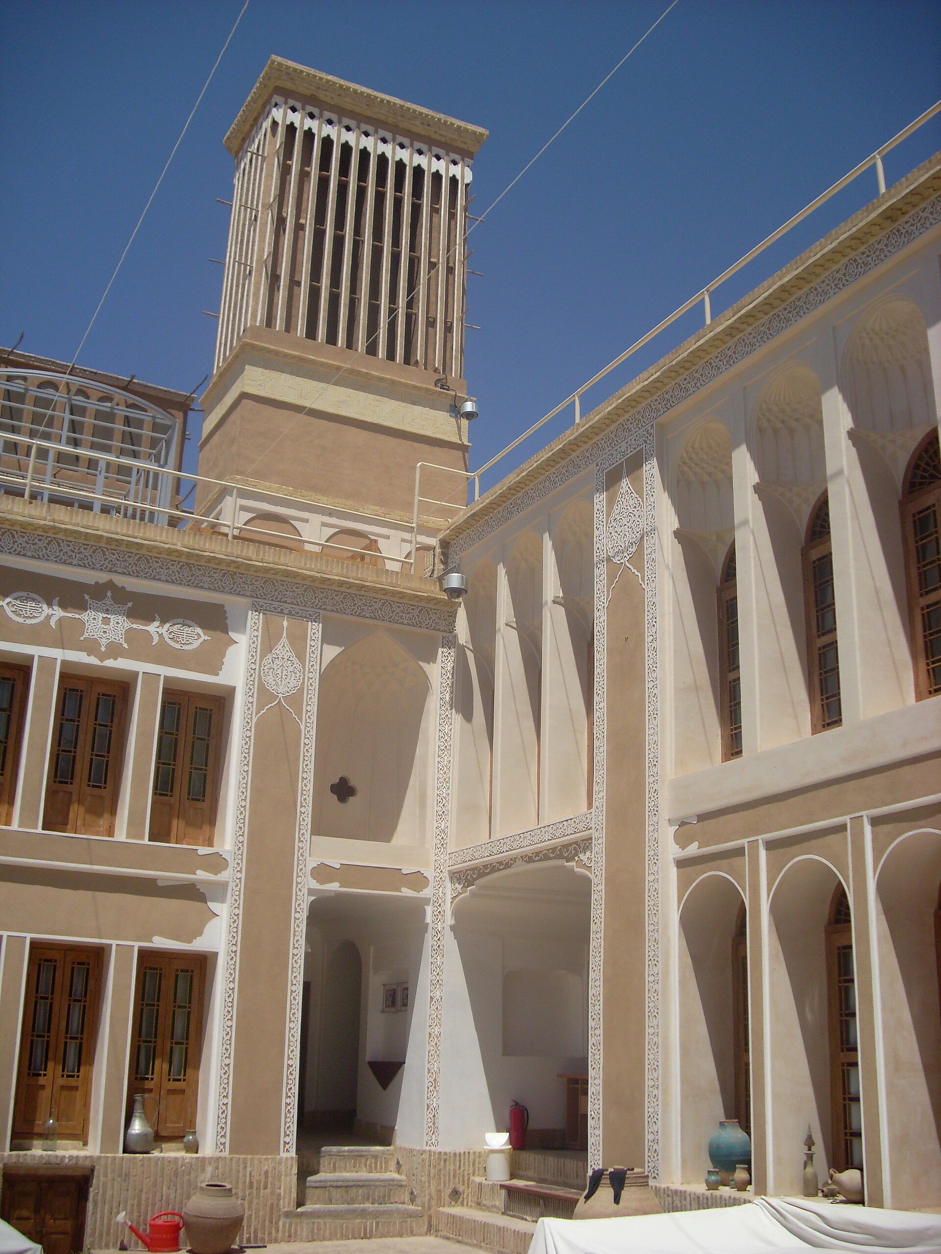 The earthen-hued old town architecture of Yazd